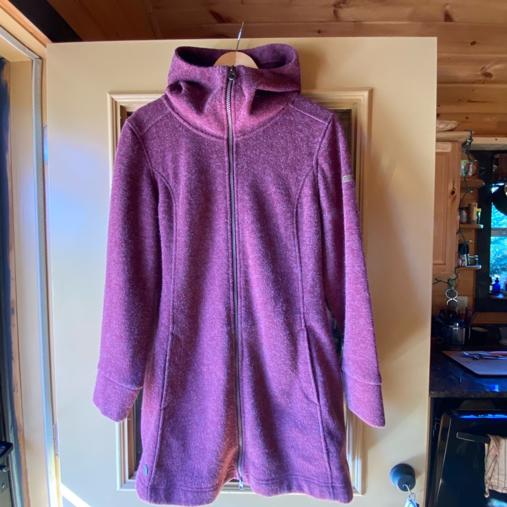 longline fleece hoodie full-zip jacket L Regatta Outdoors has deep pockets!